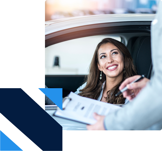 A Sakha Agencies agent reviewing an auto insurance policy with a Las Vegas customer.