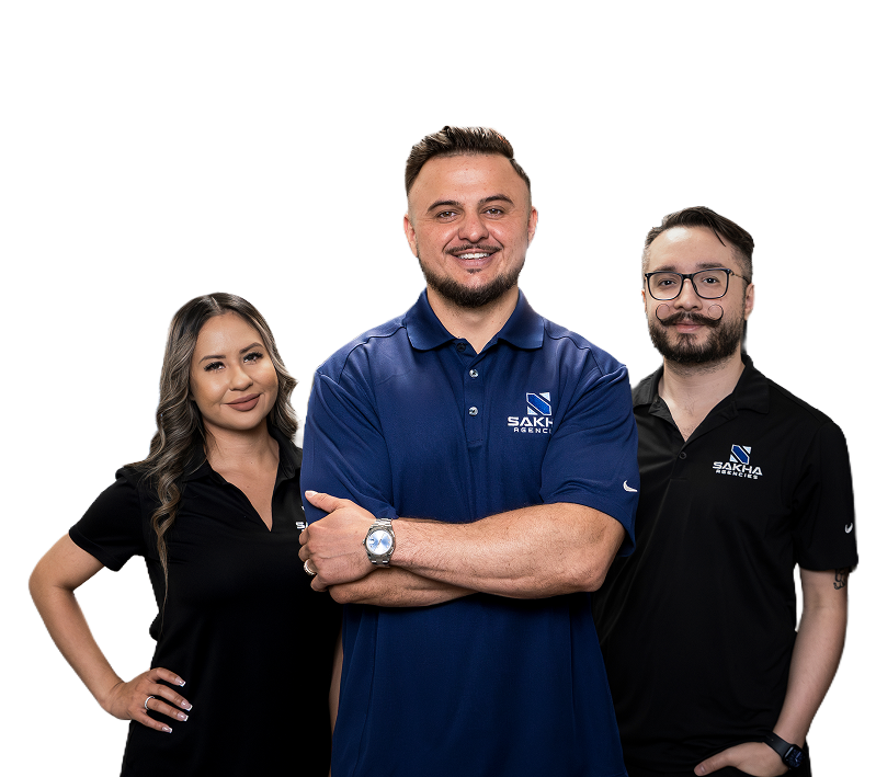 The Sakha Agencies team at their Las Vegas office.